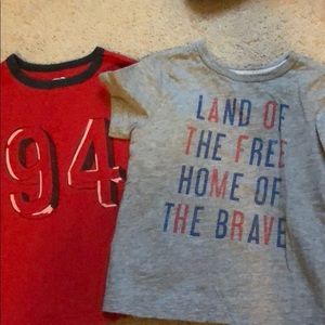 Set 2 boys shirts